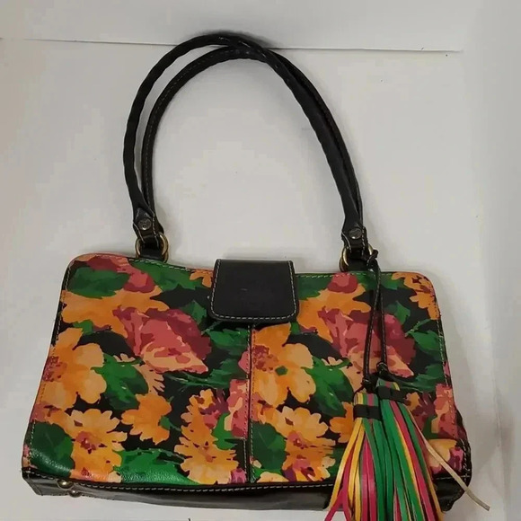 Patricia Nash Rienzo Floral Shoulder Handbag - Picture 7 of 13